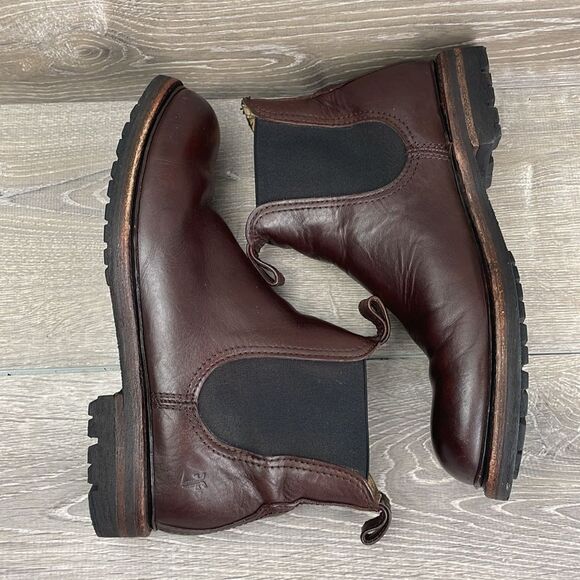 Frye Bowery Chelsea 3487186 Men's Sz 10.5D Dark Brown Leather Pull On Lug Boots - Picture 10 of 16